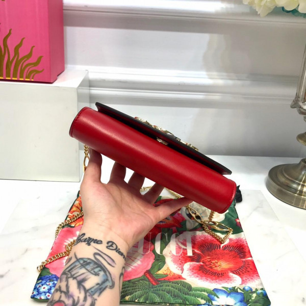 G*u*i zumi smooth leather mini shoulder bag