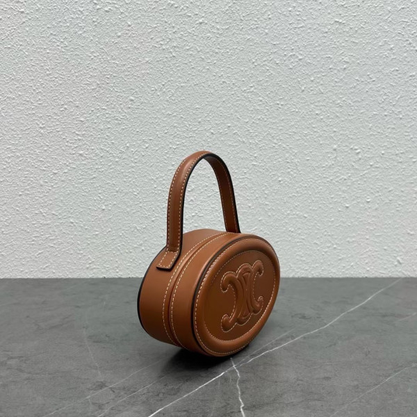 OVAL BAG CUIR TRIOMPHE CLUTCH