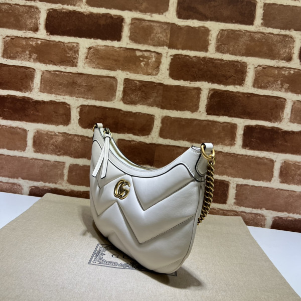 G*u*i gg marmont half-moon-shaped small bag
