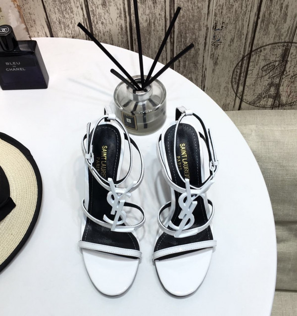 Y*L cassandra platform sandals in patent leather