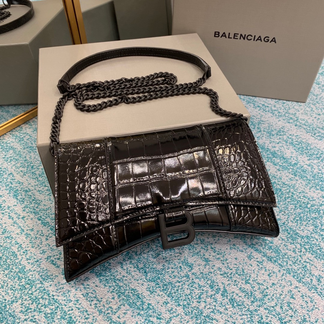 Ba*len*cia*ga  hourglass chain bag
