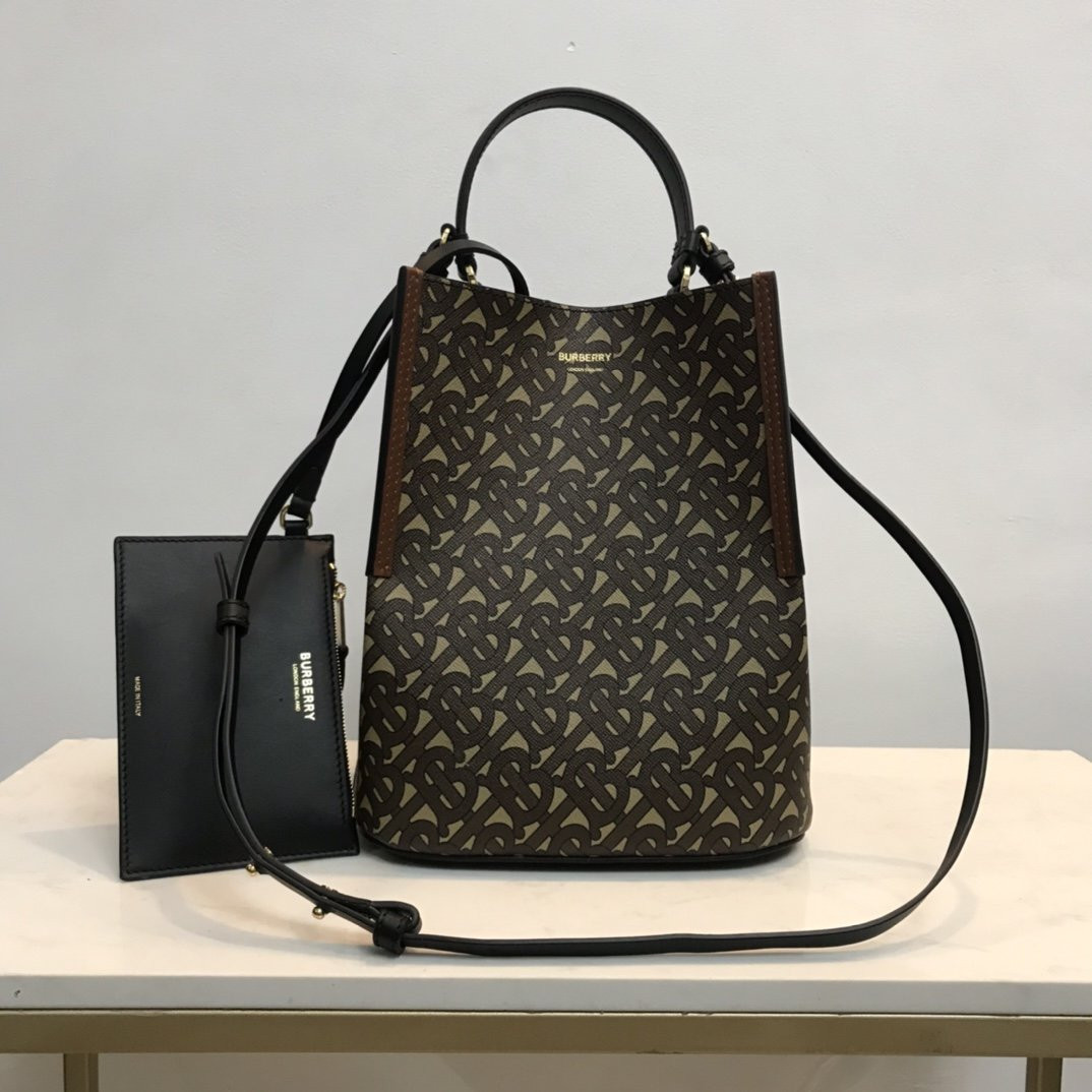 B**rry small monogram e-canvas peggy bucket bag